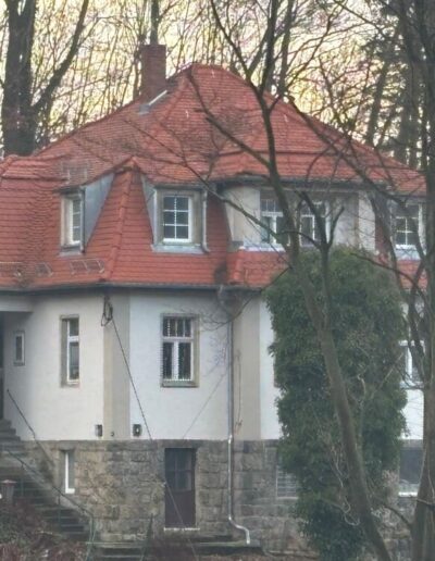 Eindeckung mit Braas Biber kupferrot engobiert