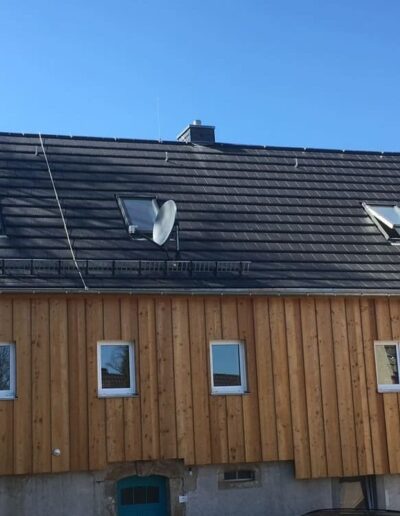 Glattziegel Braas Turmalin anthrazit engobiert matt